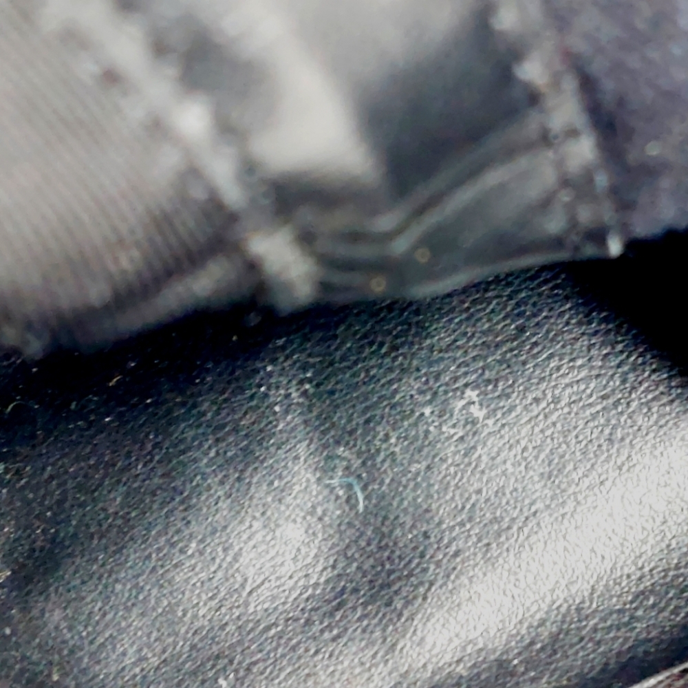 Luichiny Trend Lee Black Leather Stretch Panel Over The Knee Zip Up Boots K29 - Picture 12 of 15